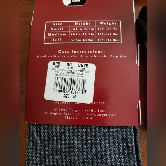 Merona Womens Black, Grey Ans Blue Tights - Picture 6 of 6